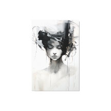 白黒ミニマリストアート | Constle Reverie