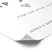 白黒ミニマリストペアレントティップジャー ポスター (角)