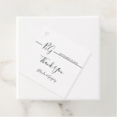 白黒ミニマリストモノグラム結婚ズ フェイバータグ (インサイチュ)