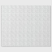 白黒ミニマリストラインアート ラッピングペーパー (フラット)