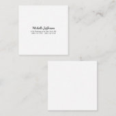 白黒ミニマリスト平野モダン エンクロージャーカード (正面/裏面)