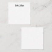 白黒ミニマリスト平野モダン ノートカード (正面/裏面)