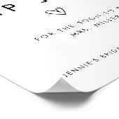 白黒ミニマリスト新しいヒント瓶 ポスター (角)