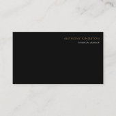 白黒ミニマリスト財務顧問 名刺 (正面)