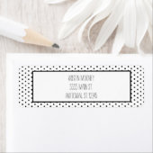 白黒ミニマリスト ラベル (インサイチュ)