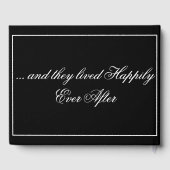 白黒ミニマリスト – 写真 –  ゲストブック (裏面)