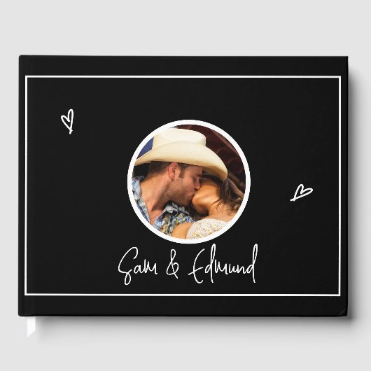 白黒ミニマリスト – 写真 –  ゲストブック (正面)