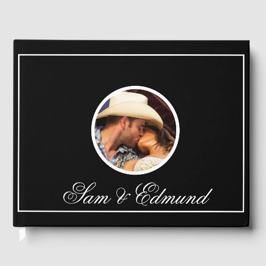 白黒ミニマリスト – 写真 –  ゲストブック (正面)