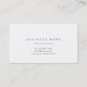 白黒ミニマリズムプロフェッショナル金ゴールド抽象芸術 名刺 (裏面)