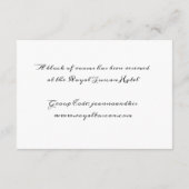 白黒ミニマリズム金ゴールドラックスアコモデーション エンクロージャーカード (裏面)