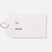 白黒ミニマルなクリスマスツリーの形 ギフトタグ (裏面横)