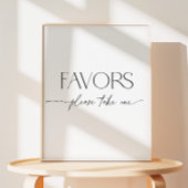 白黒ミニマルのスクリプトブライダルシャワーの支持 台座サイン