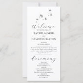 白黒ミニマルのタンポポのパフ式 (正面)