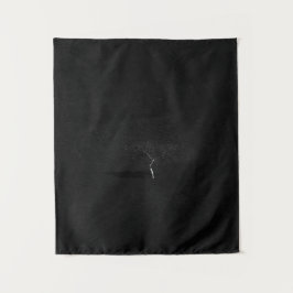 白黒ミニマルの寂しい木 タペストリー