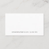 白黒ミニマルの顧客ロイヤリティカード ロイヤリティカード (裏面)