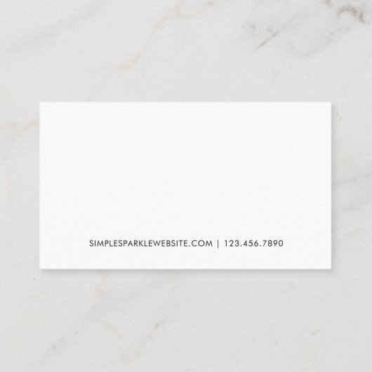 白黒ミニマルの顧客ロイヤリティカード ロイヤリティカード (裏面)