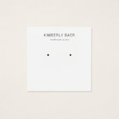 白黒ミニマルイヤリング表示カード (正面)