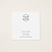 白黒ミニマルイヤリング表示カード (裏面)