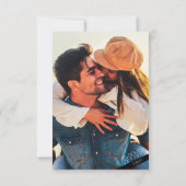 白黒ミニマルカジュアル結婚リスト 出欠カード (裏面)