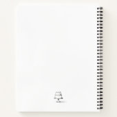 白黒ミニマルケーキベーカリーペストリーレシピ ノートブック (裏面)