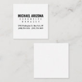 白黒ミニマルシンプルリスト エンクロージャーカード (正面/裏面)