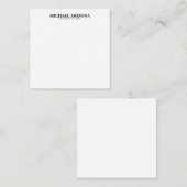 白黒ミニマルシンプルリスト ノートカード (正面/裏面)