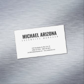 白黒ミニマルシンプルリスト マグネット名刺 (インサイチュ)