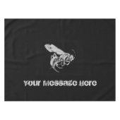 白黒ミニマルスタイル虫虫ハチ テーブルクロス (正面(横))