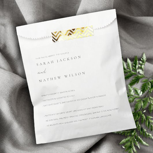 白黒ミニマルタイポグラフィの結婚おもしろい事実 フェイバーバッグ