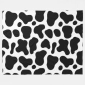 白黒ミニマルチャーム フリースブランケット (正面(横))