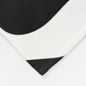 白黒ミニマルチャーム フリースブランケット (角)
