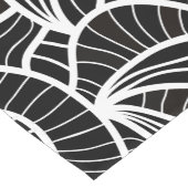 白黒ミニマルトレンディーパターン ショートテーブルランナー (コーナー)