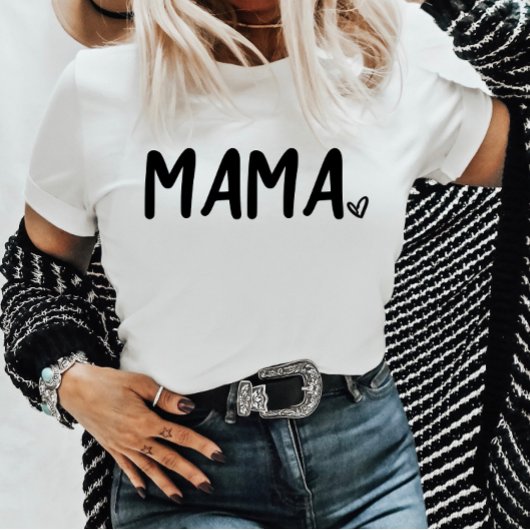 白黒ミニマルハートミニマリスト平野シンプル Tシャツ