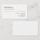 白黒ミニマルパーソナライズされた主義者 名刺 (正面/裏面)