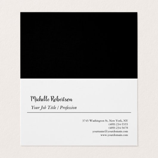 白黒ミニマルパーソナライズされた主義者 名刺 (外部フラット)