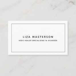 白黒ミニマルヒーラー代替医療 名刺