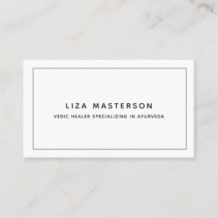 白黒ミニマルヒーラー代替医療 名刺