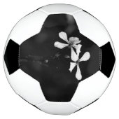 白黒ミニマルフローラ サッカーボール (回転)