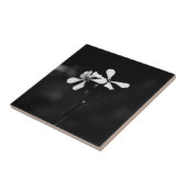 白黒ミニマルフローラ タイル (側面)