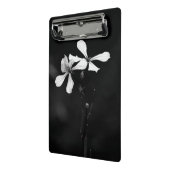 白黒ミニマルフローラ ミニクリップボード (アングル2)