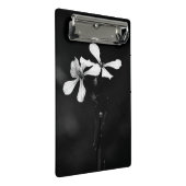 白黒ミニマルフローラ ミニクリップボード (アングル)
