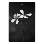 白黒ミニマルフローラ ミニクリップボード (裏面)