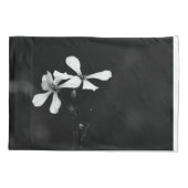 白黒ミニマルフローラ 枕カバー (裏面)