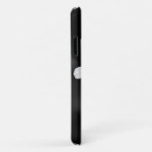 白黒ミニマルフローラ Case-Mate iPhoneケース (裏面/右)