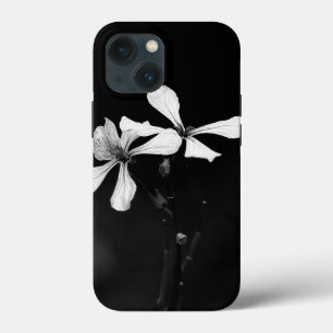 白黒ミニマルフローラ iPhone 13 MINIケース