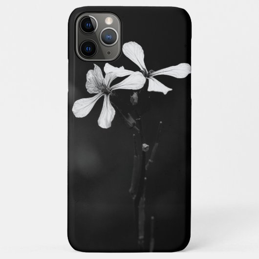 白黒ミニマルフローラ Case-Mate iPhoneケース (裏面)