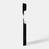 白黒ミニマルフローラ iPhoneケース (左側面)