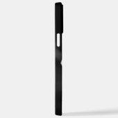 白黒ミニマルフローラ iPhoneケース (右側面)