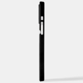 白黒ミニマルフローラ iPhoneケース (左側面)