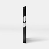 白黒ミニマルフローラ iPhoneケース (右側面)